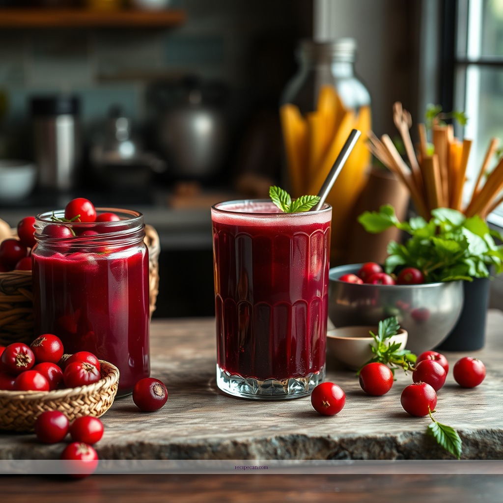 Recipe - juice recipes with cranberry