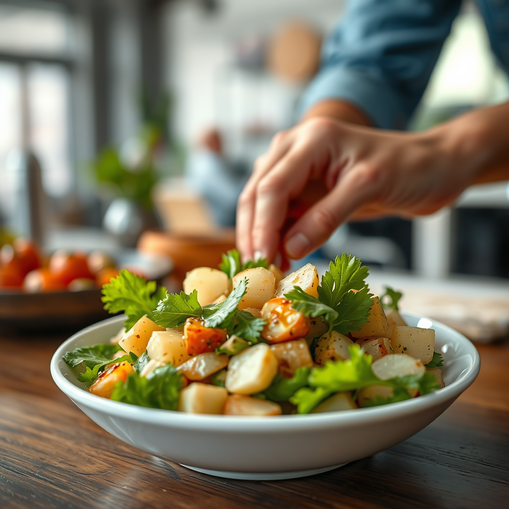Salad - potato salad with mayonnaise recipe