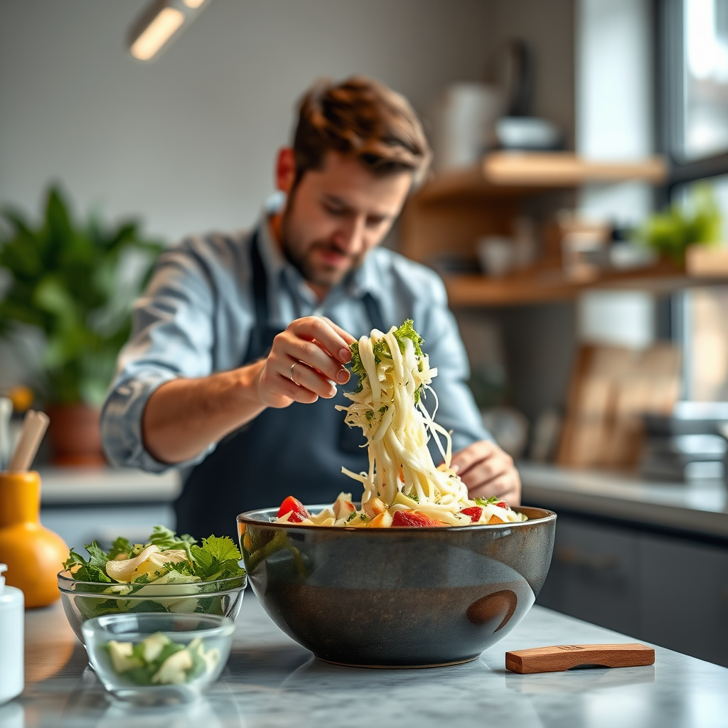 Salad - potato and mayonnaise salad recipe