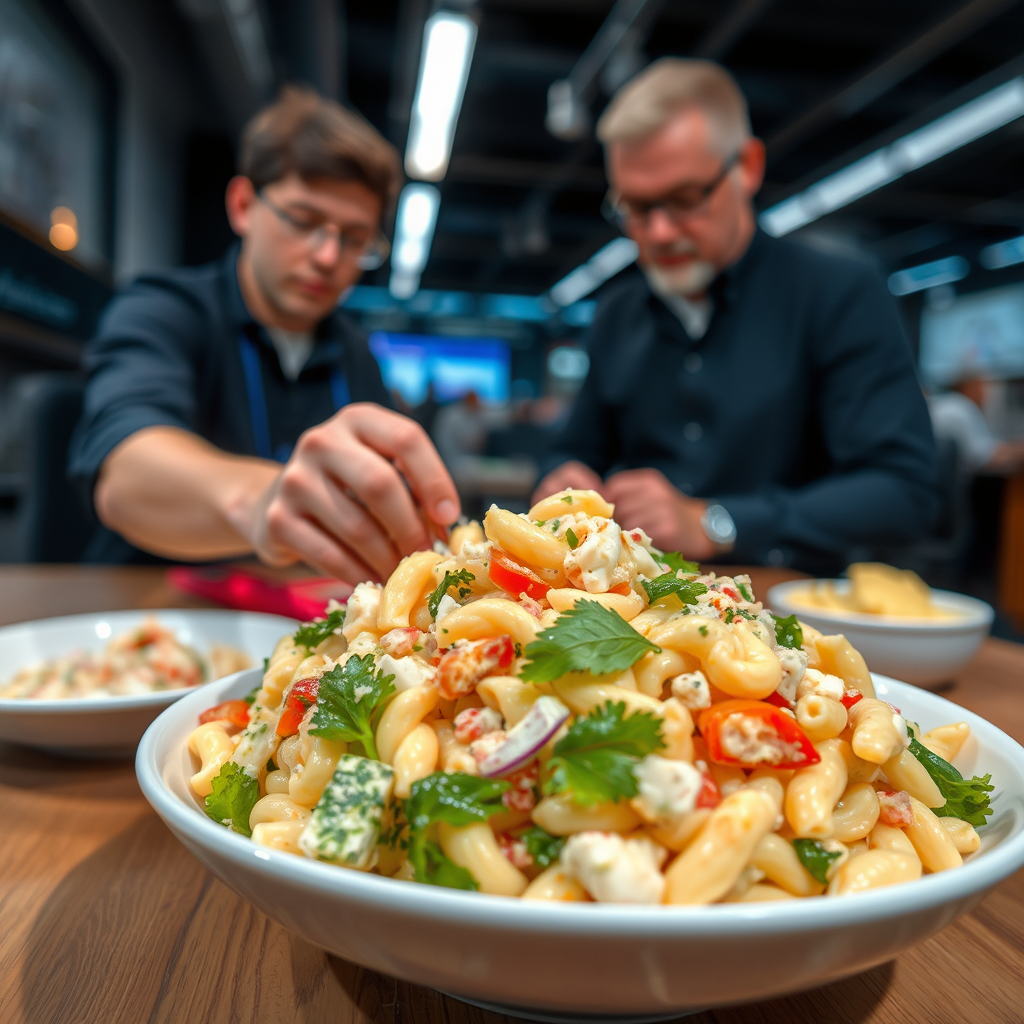 Salad - recipe macaroni salad with mayonnaise