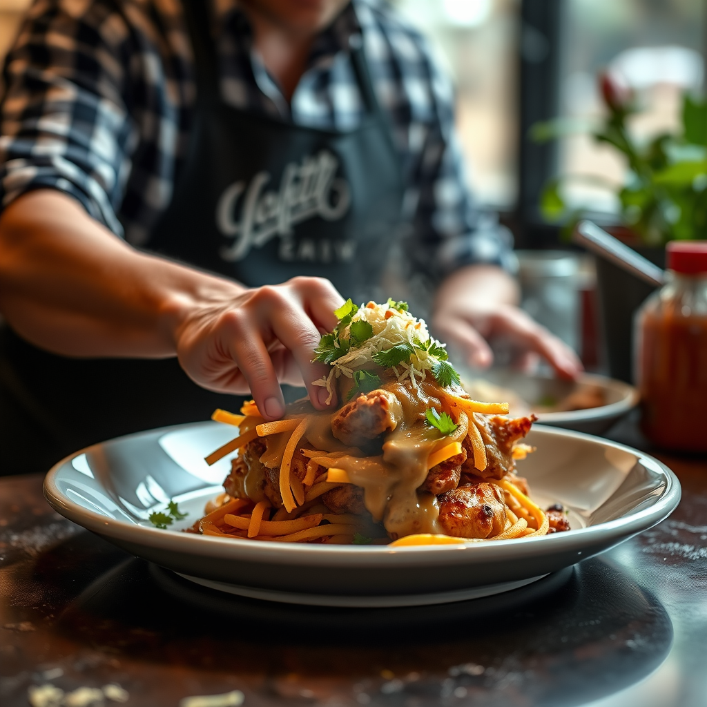 Serve - nachos chicken recipe easy