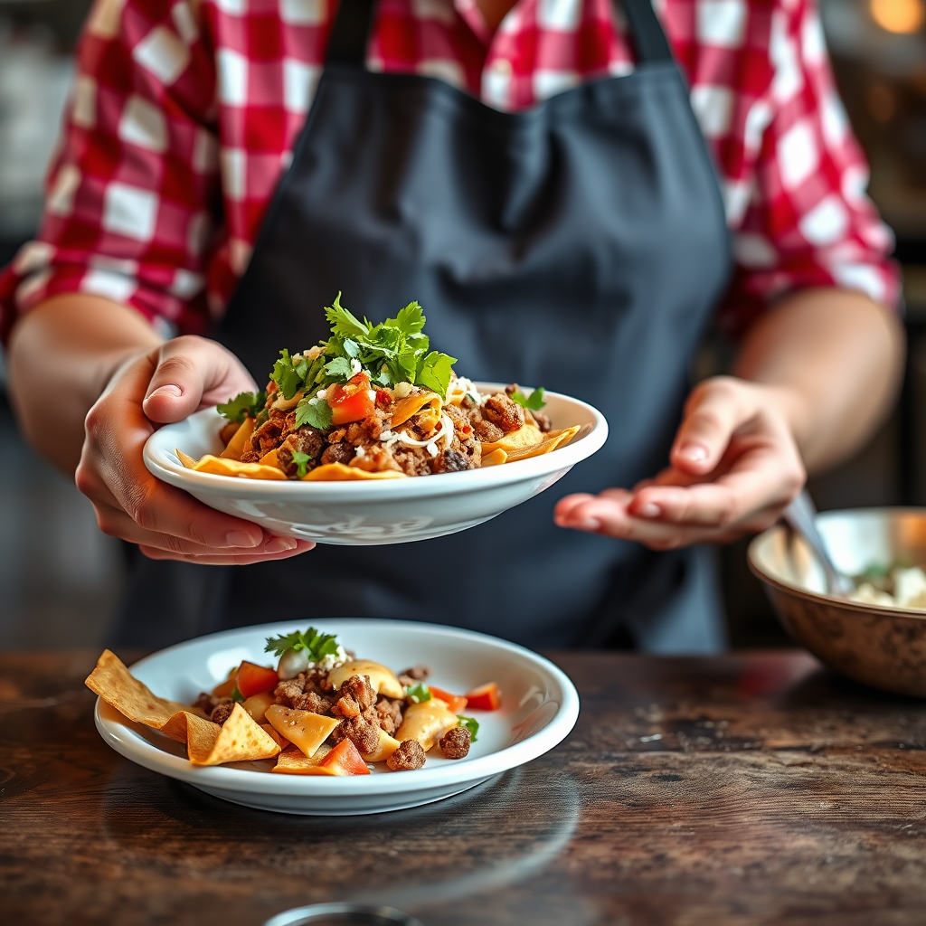 Serve - ground turkey nachos recipe