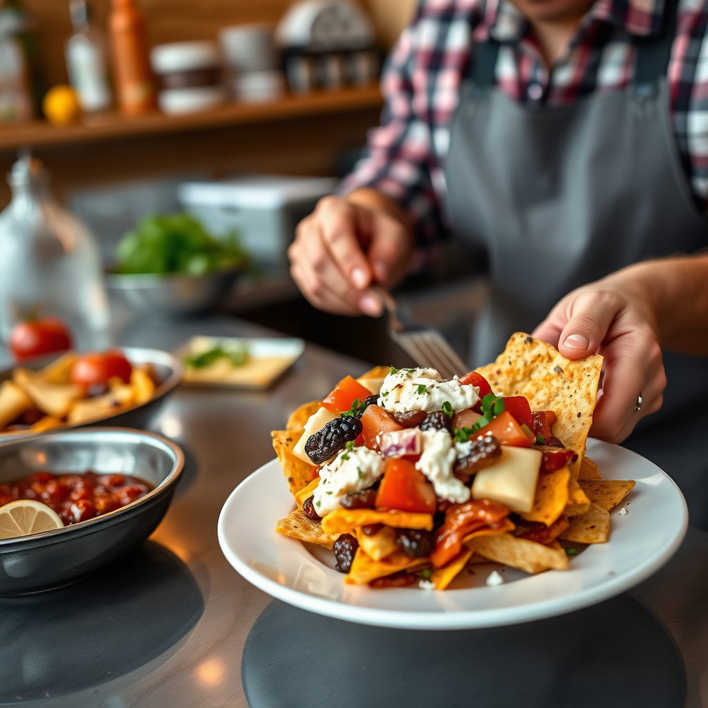 Serve - italian nachos recipe