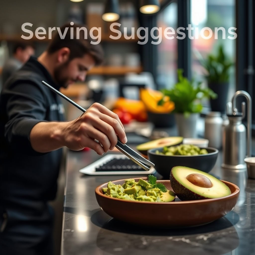 Serving Suggestions - guacamole recipe with mayonnaise