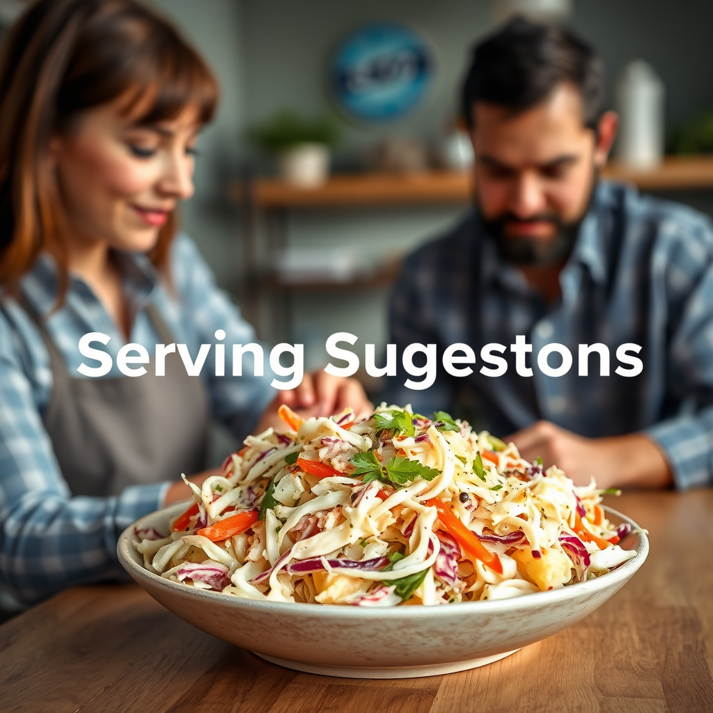 Serving Suggestions - no mayonnaise coleslaw recipe