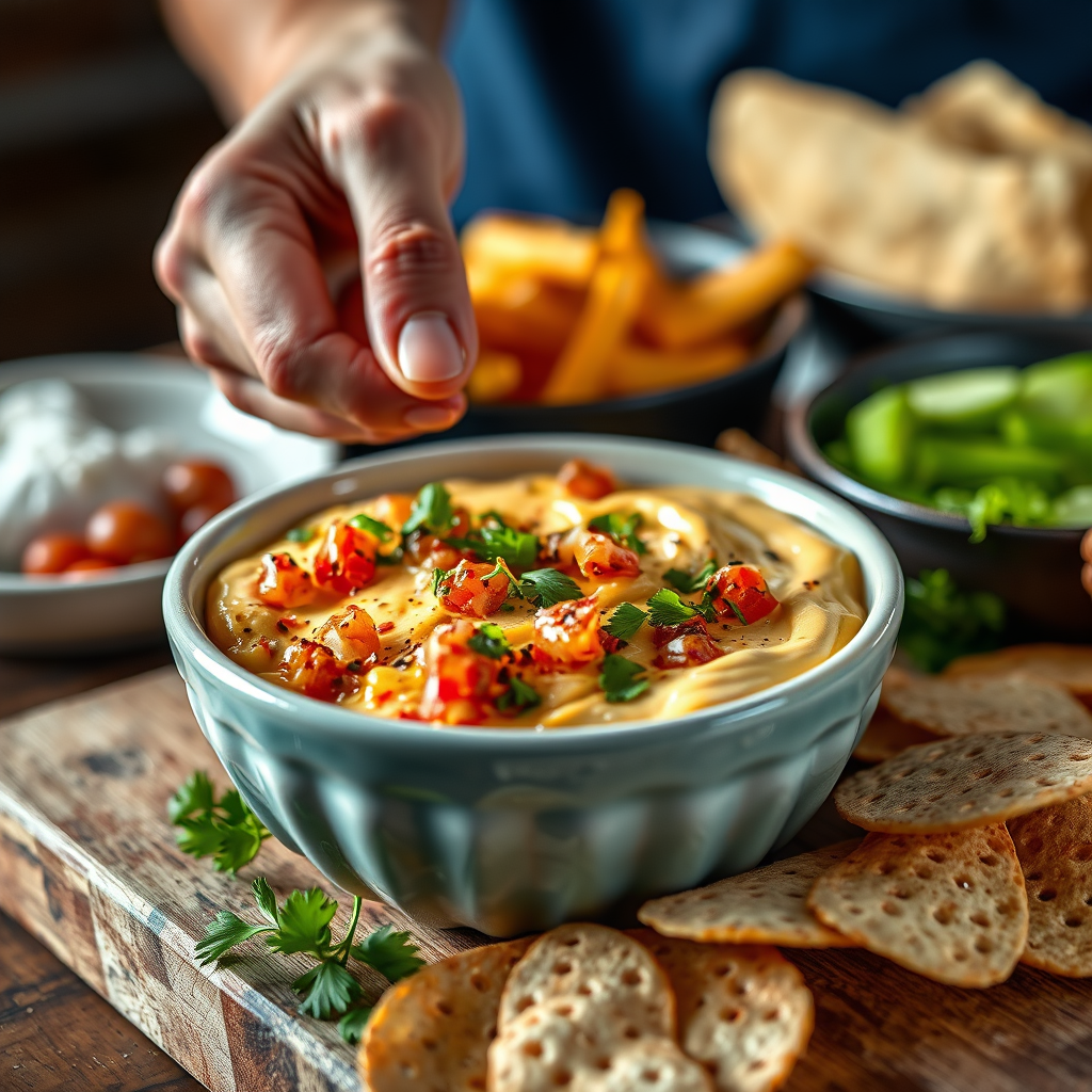 Serving Suggestions - nacho cheese dip recipe