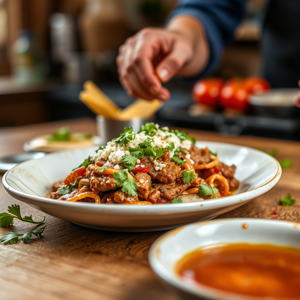 Serving Suggestions - nacho meat recipe