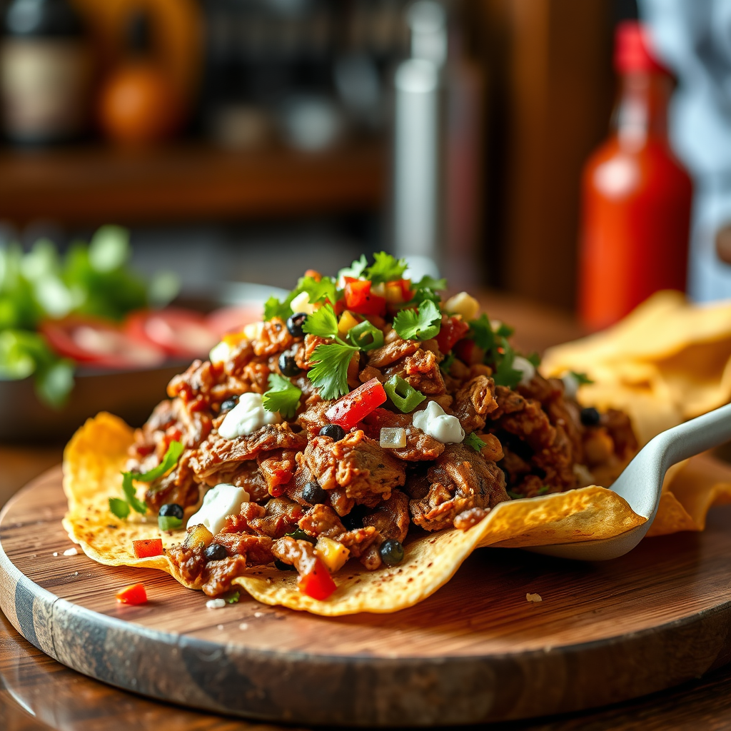Serving Suggestions - recipe for pulled pork nachos