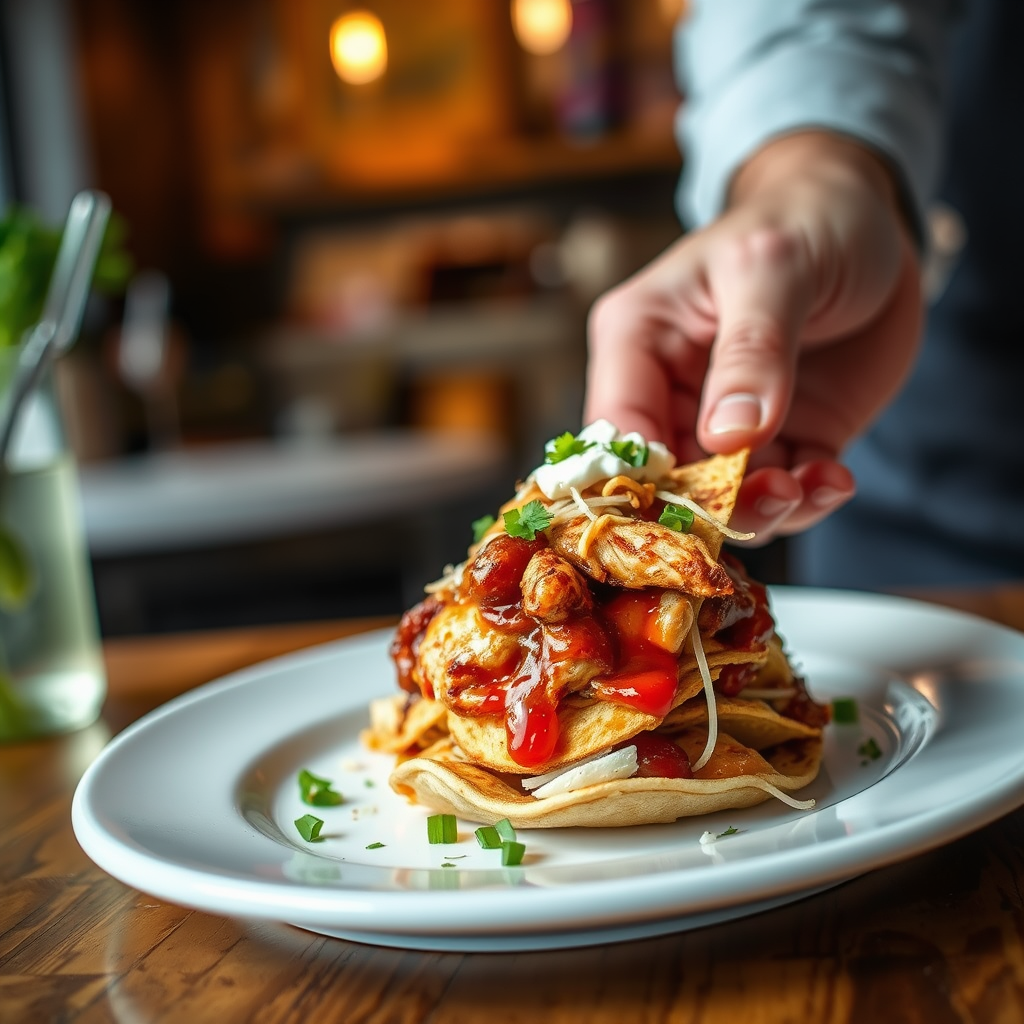 Serving Suggestions - bbq chicken nachos recipe