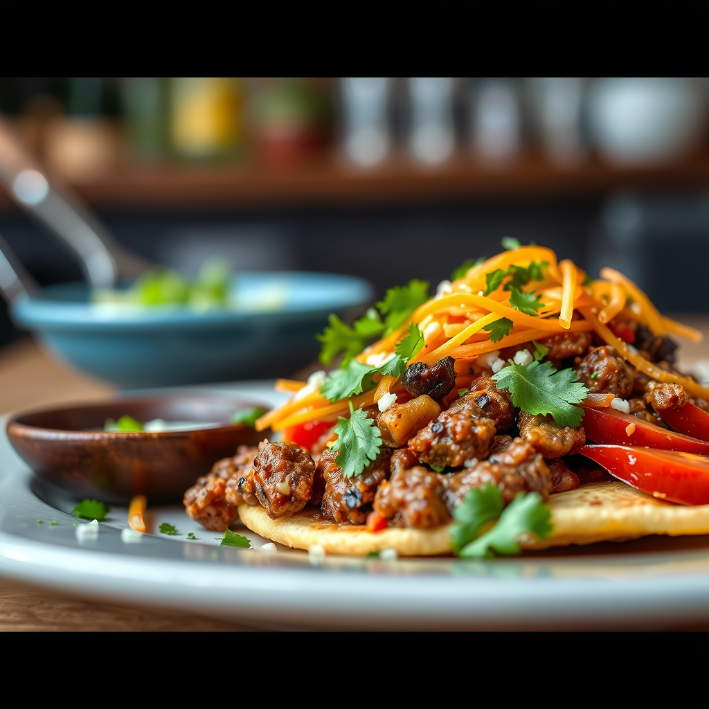 Serving Suggestions - nacho recipe with ground beef