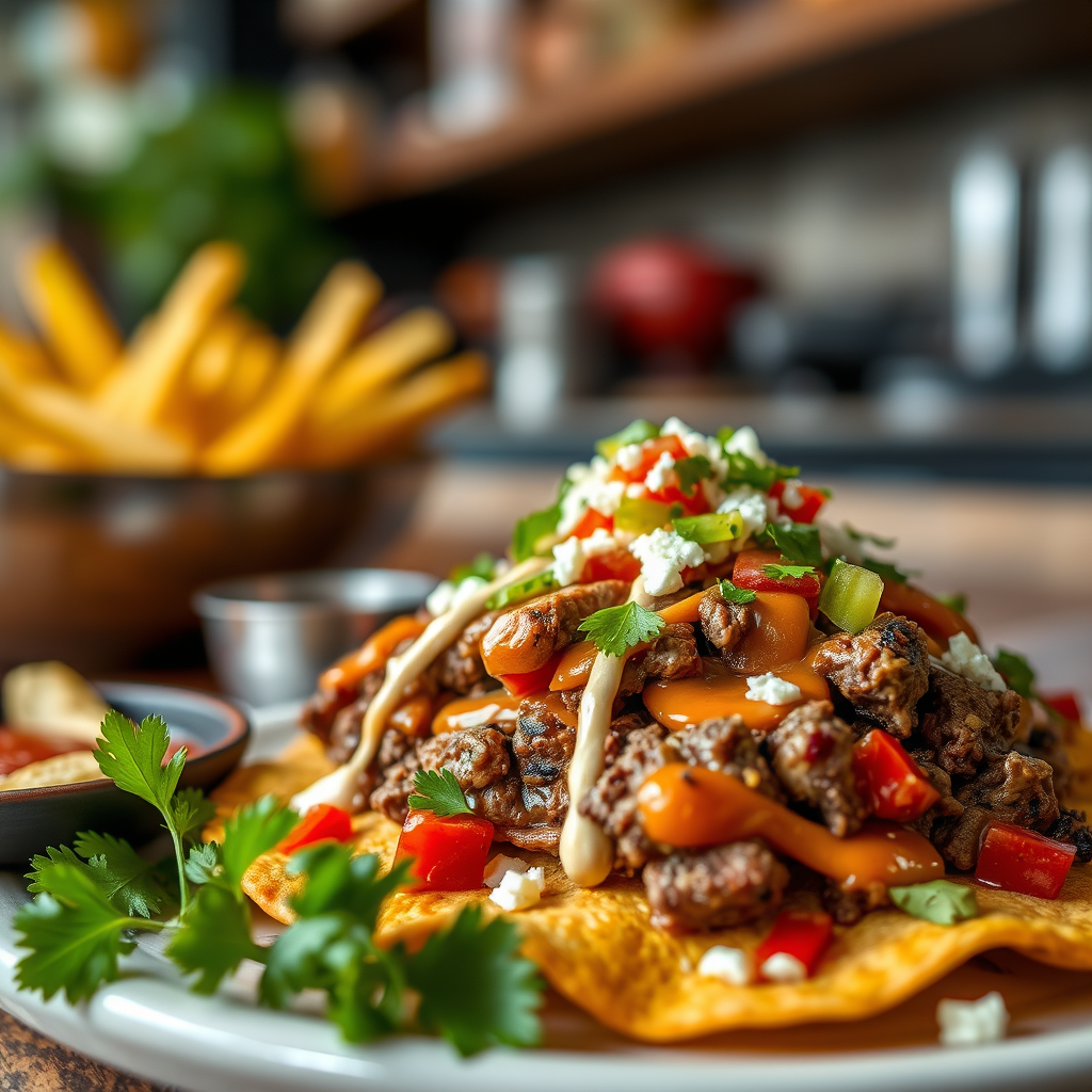 Serving Suggestions - ground beef nachos recipe