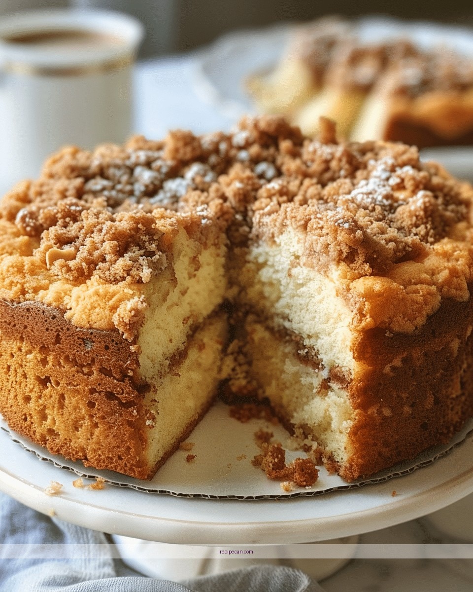 Sour Cream Coffee Cake Baking Process Step By Step Protocol Perfect Sour Cream - recipe for sour cream coffee cake