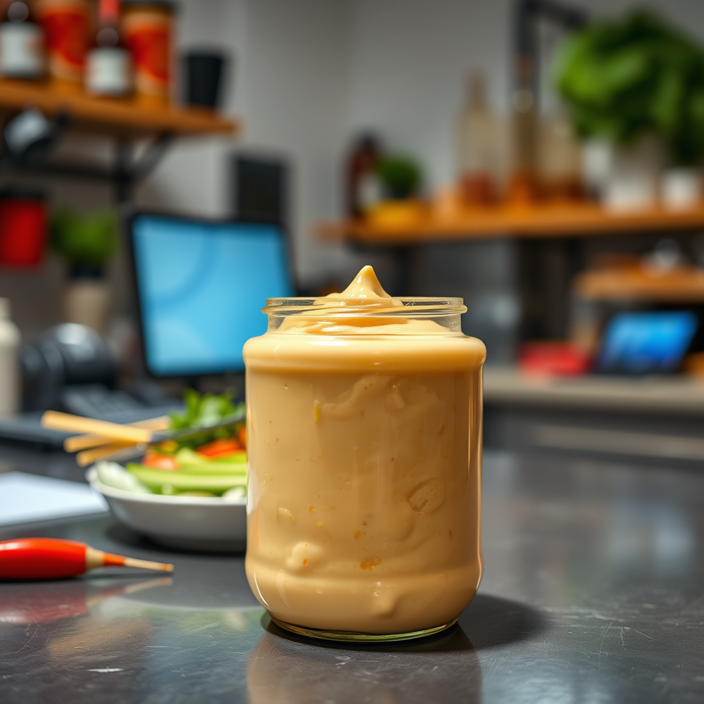 Spicy Sriracha Vegan Mayonnaise - vegan mayonnaise recipes