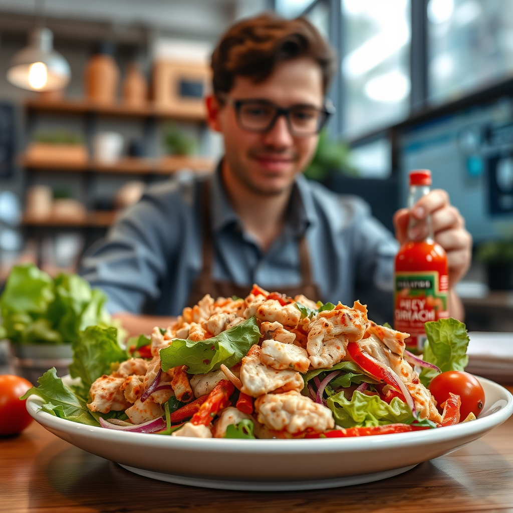 Sriracha Chicken Salad - chicken salad recipes without mayonnaise