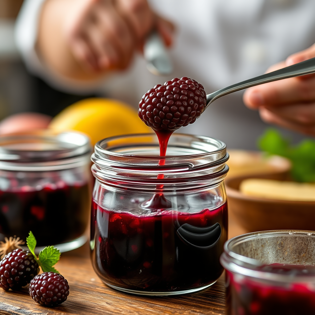 Step-by-Step Protocol - recipe for mulberry jam