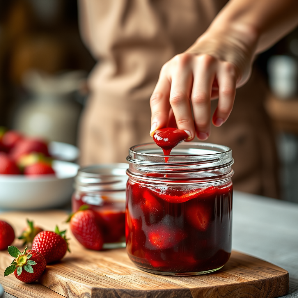 Step-by-Step Protocol - simple recipe strawberry jam