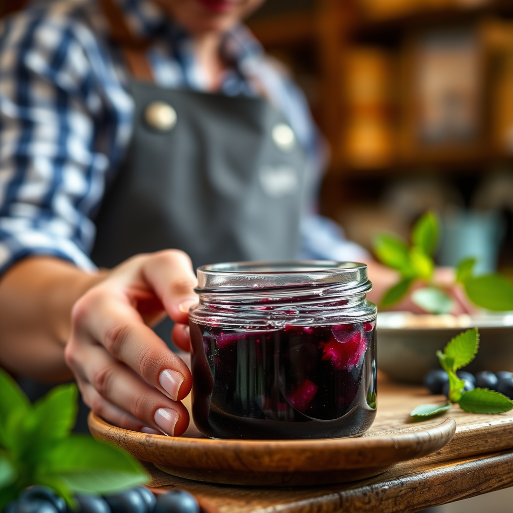 Step-by-Step Protocol - recipe for blueberry jam