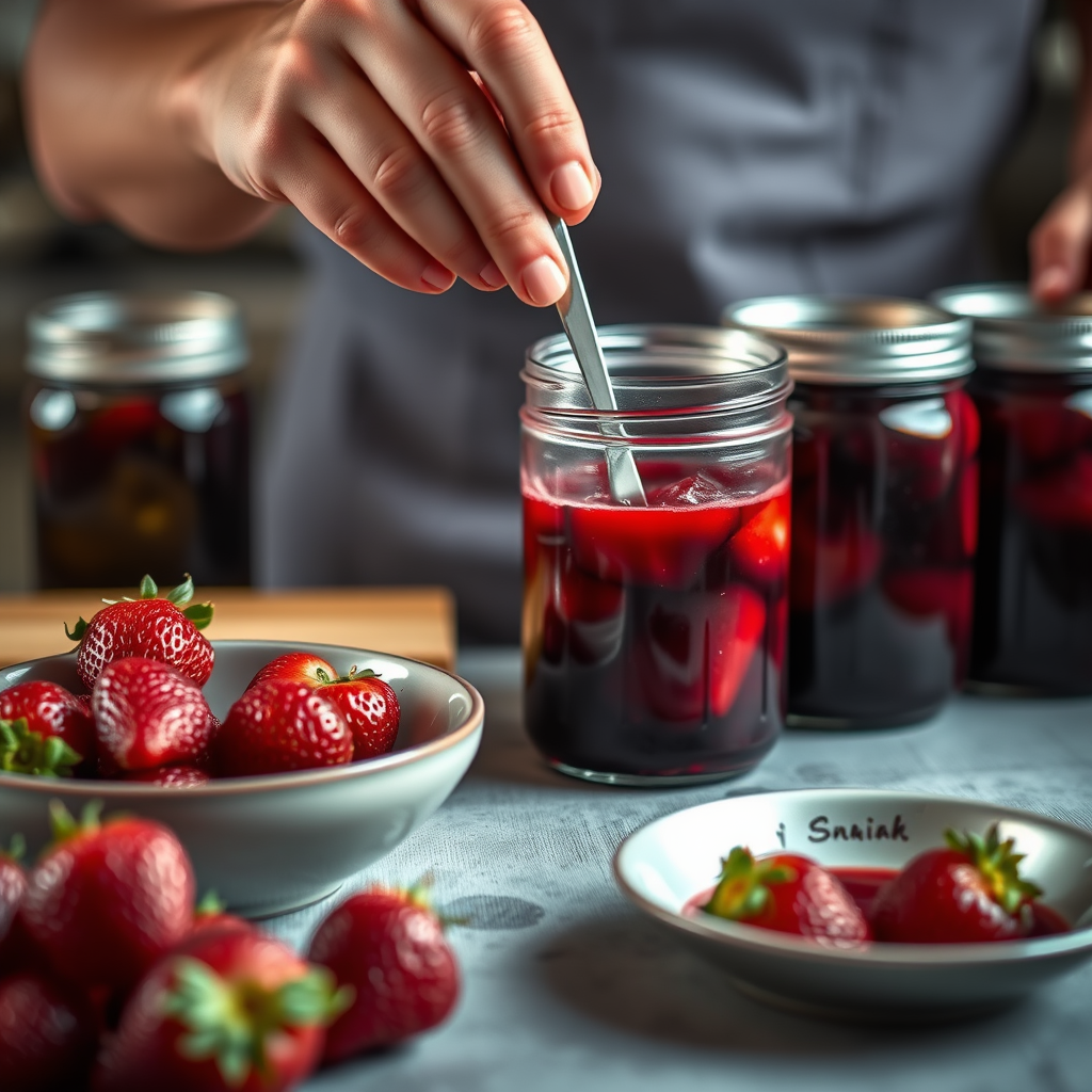 Step-by-Step Protocol - strawberry jam recipe for canning