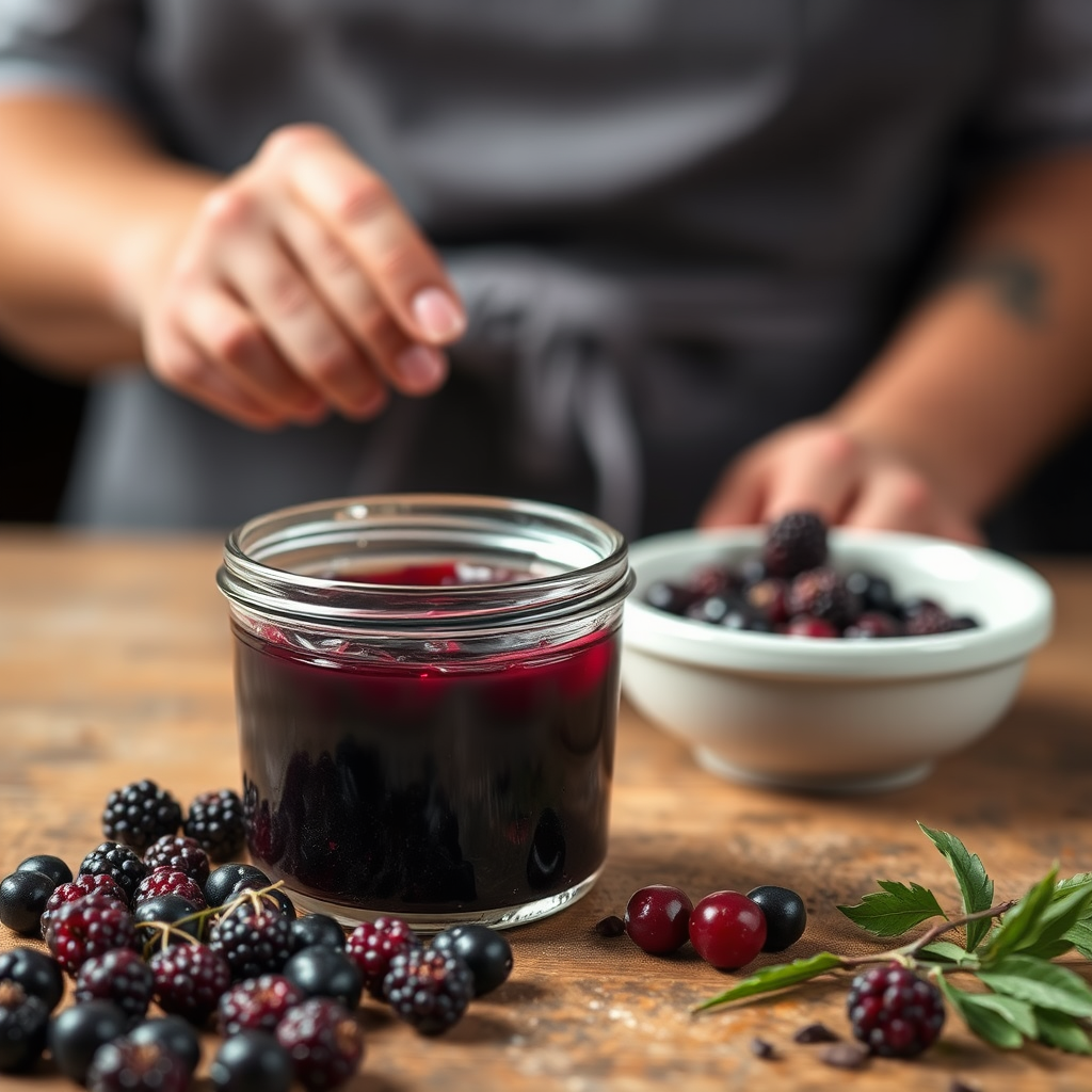 Step-by-Step Protocol - recipe for elderberry jam or jelly