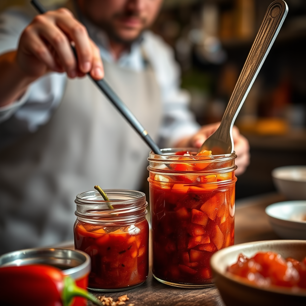 Step-by-Step Protocol - recipe for hot pepper jam