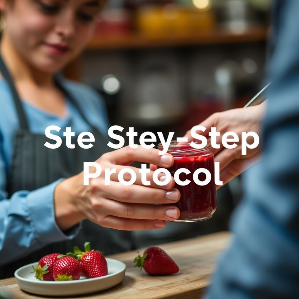 Step-by-Step Protocol - strawberry jam recipe low sugar