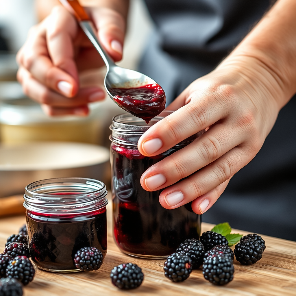 Step-by-Step Protocol - blackberry jam recipe for canning