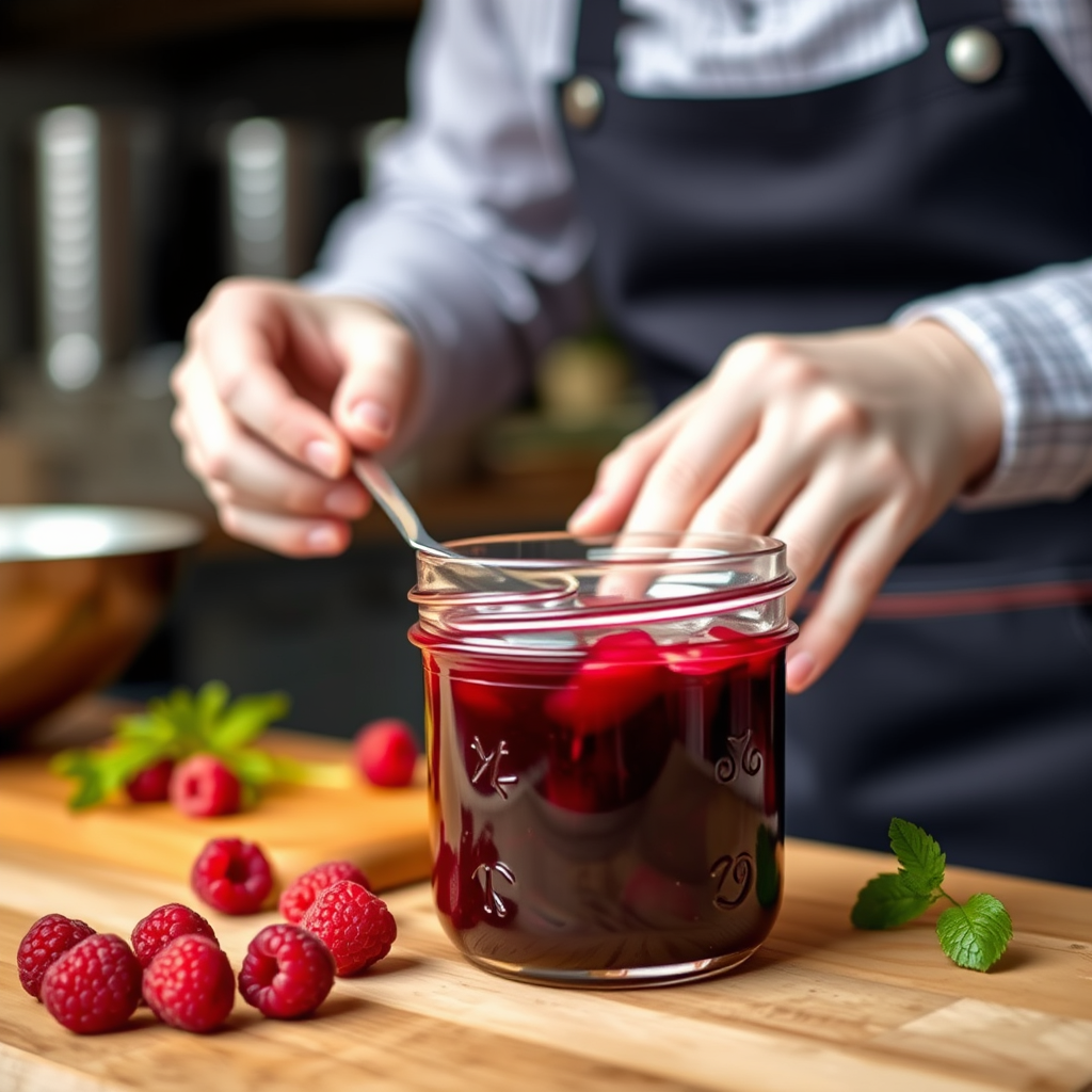 Step-by-Step Protocol - freezer raspberry jam recipe