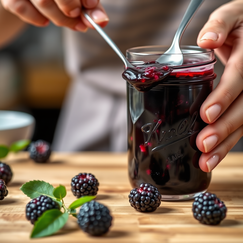 Step-by-Step Protocol - recipe blackberry jam without pectin