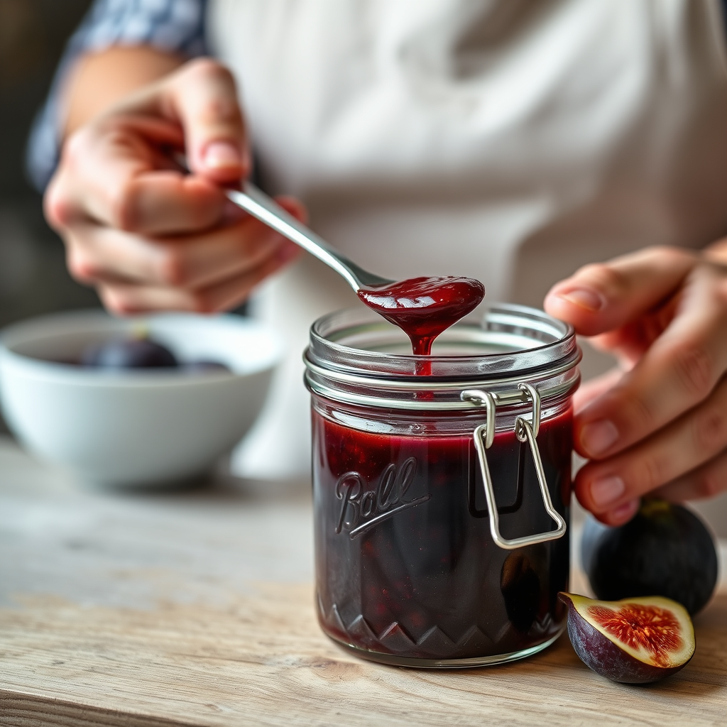 Step-by-Step Protocol - fig jam recipe with fresh figs
