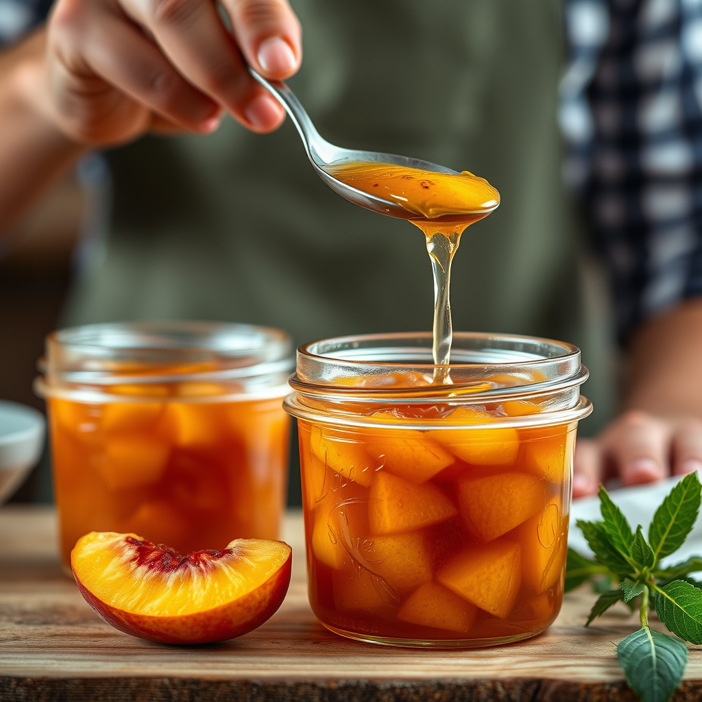 Step-by-Step Protocol - peach jam recipe low sugar