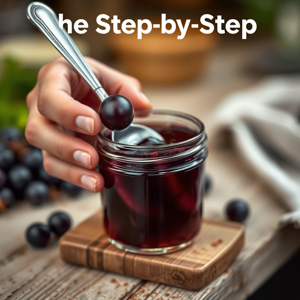 Step-by-Step Protocol - recipe for concord grape jam