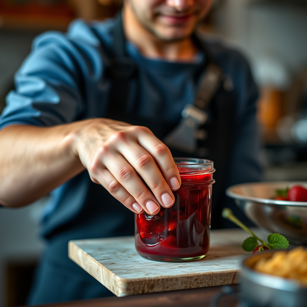 Step-by-Step Protocol - recipe for strawberry jam with less sugar