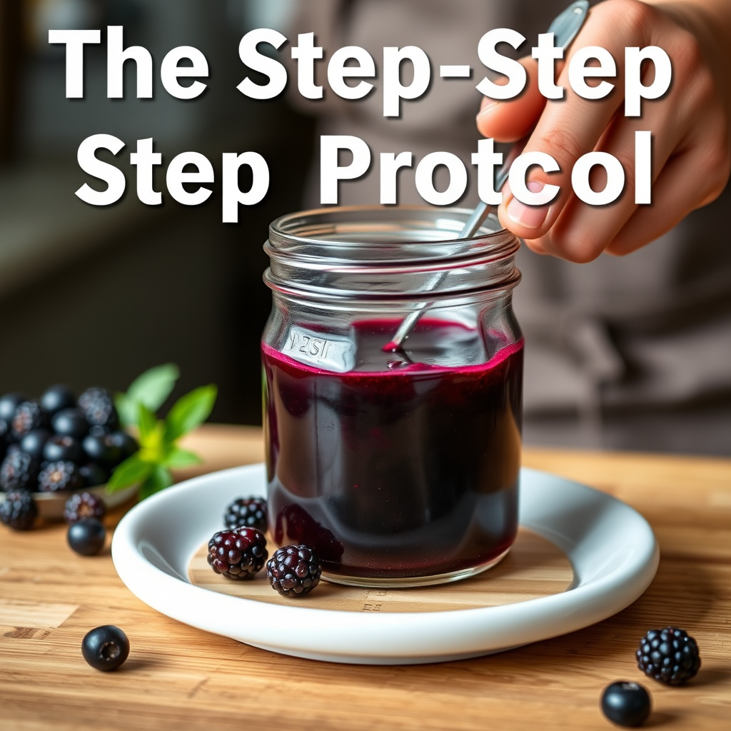 Step-by-Step Protocol - huckleberry jam recipe