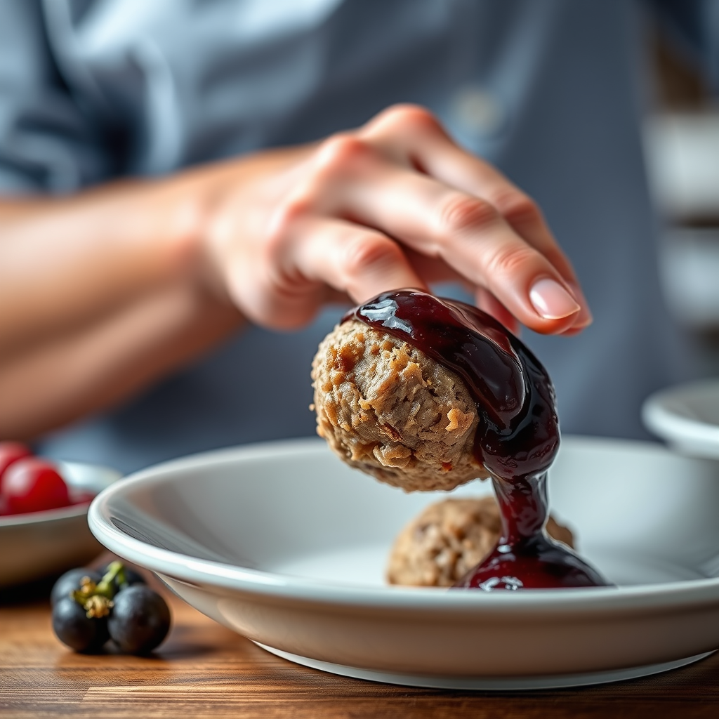 Step-by-Step Protocol - meatball recipe with grape jam