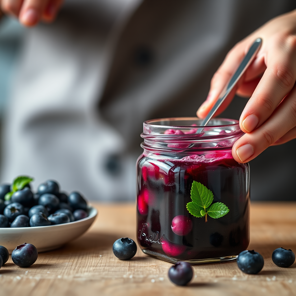 Step-by-Step Protocol - blueberry jam recipe without pectin