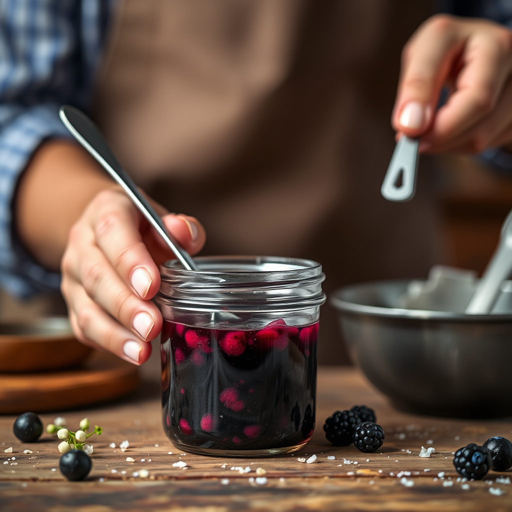 Step-by-Step Protocol - elderflower berry jam recipe