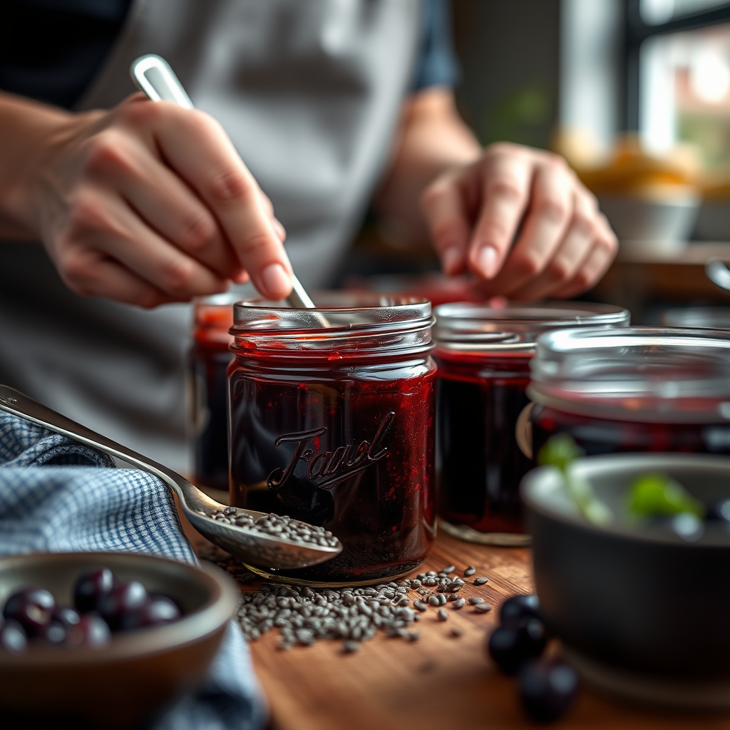 Step-by-Step Protocol - jam recipe with chia seeds