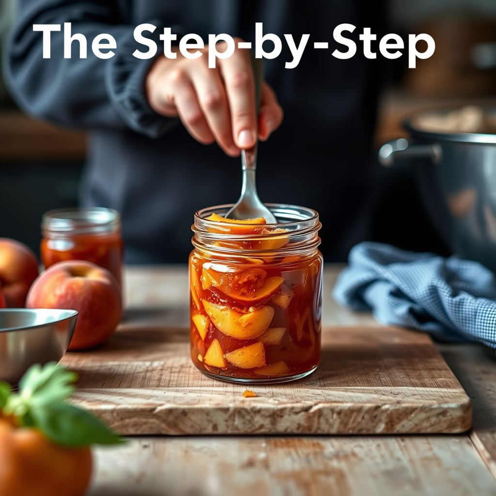 Step-by-Step Protocol - peach freezer jam recipe