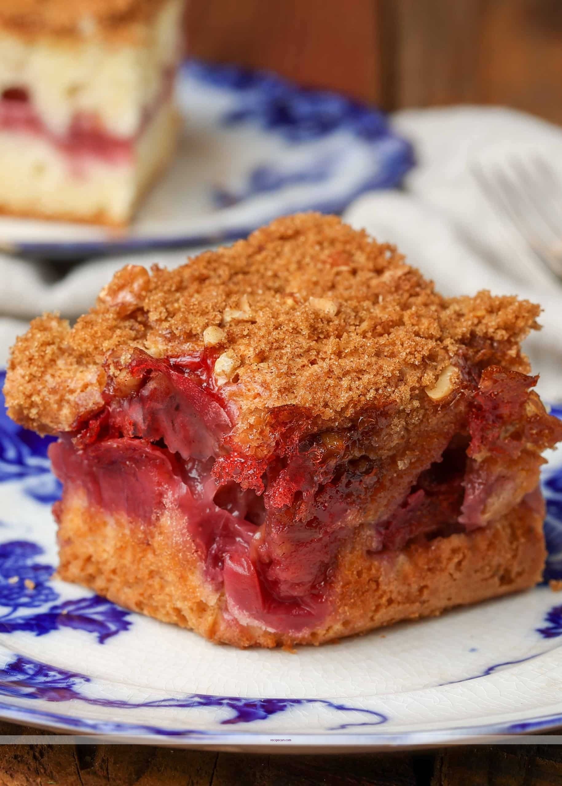 Strawberry Coffee Cake Baking Process Step-By-Step Delicious Strawberry Coffee Cake - recipe for strawberry coffee cake