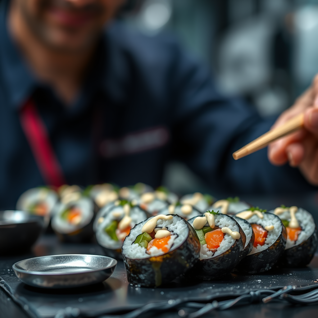 Sushi Fillings - spicy mayonnaise sushi recipe