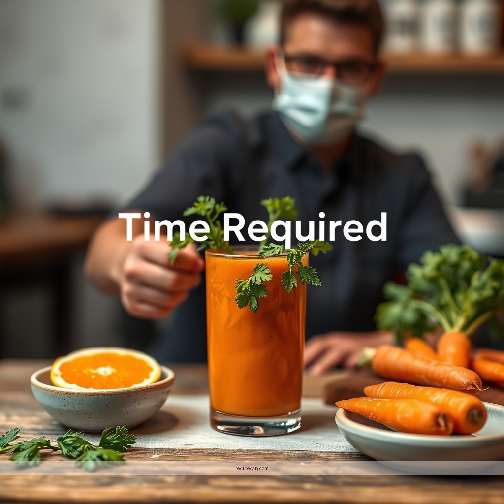 Time Required - carrot ginger juice recipe