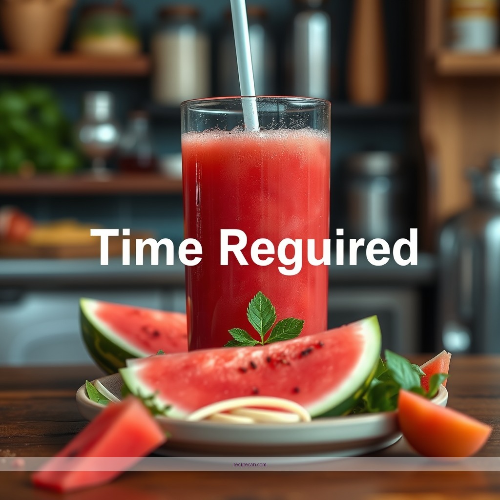 Time Required - juice recipe with watermelon