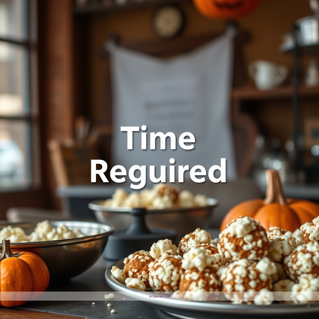 Time Required - halloween popcorn balls recipe