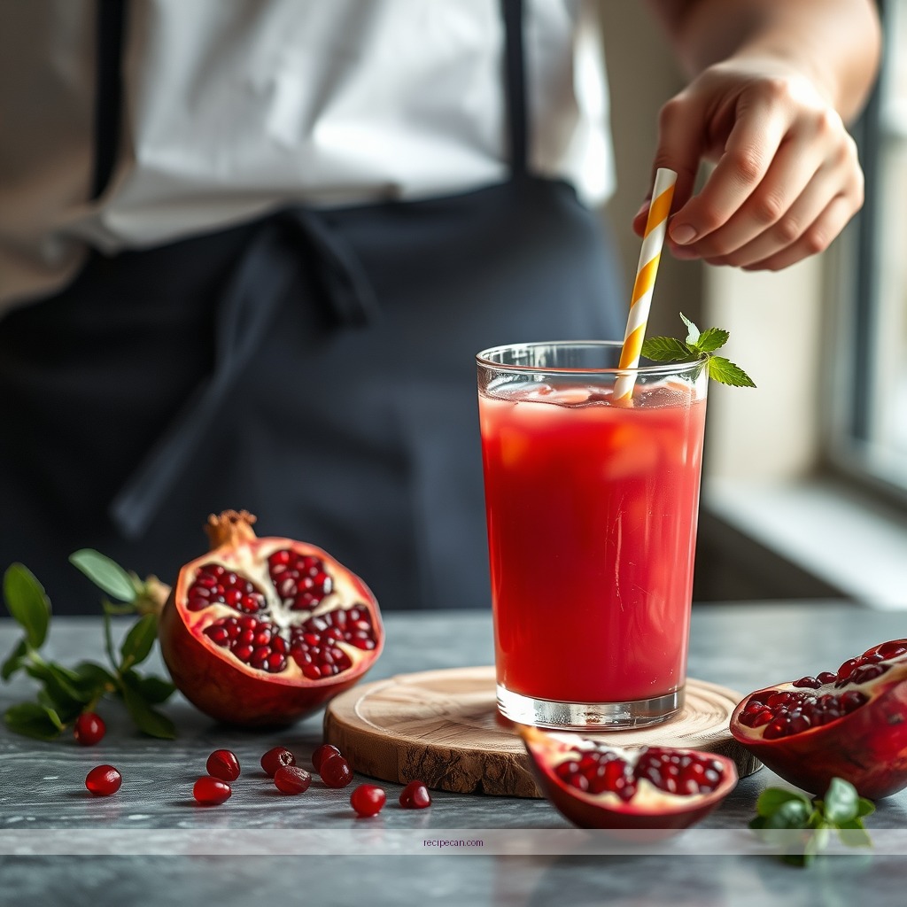 Time Required - juice with pomegranate recipe