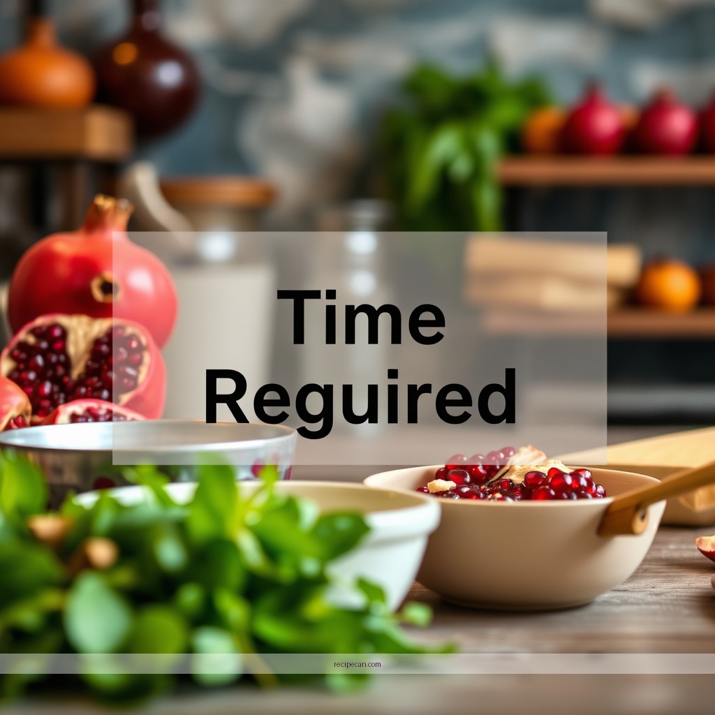 Time Required - pomegranate juice recipes