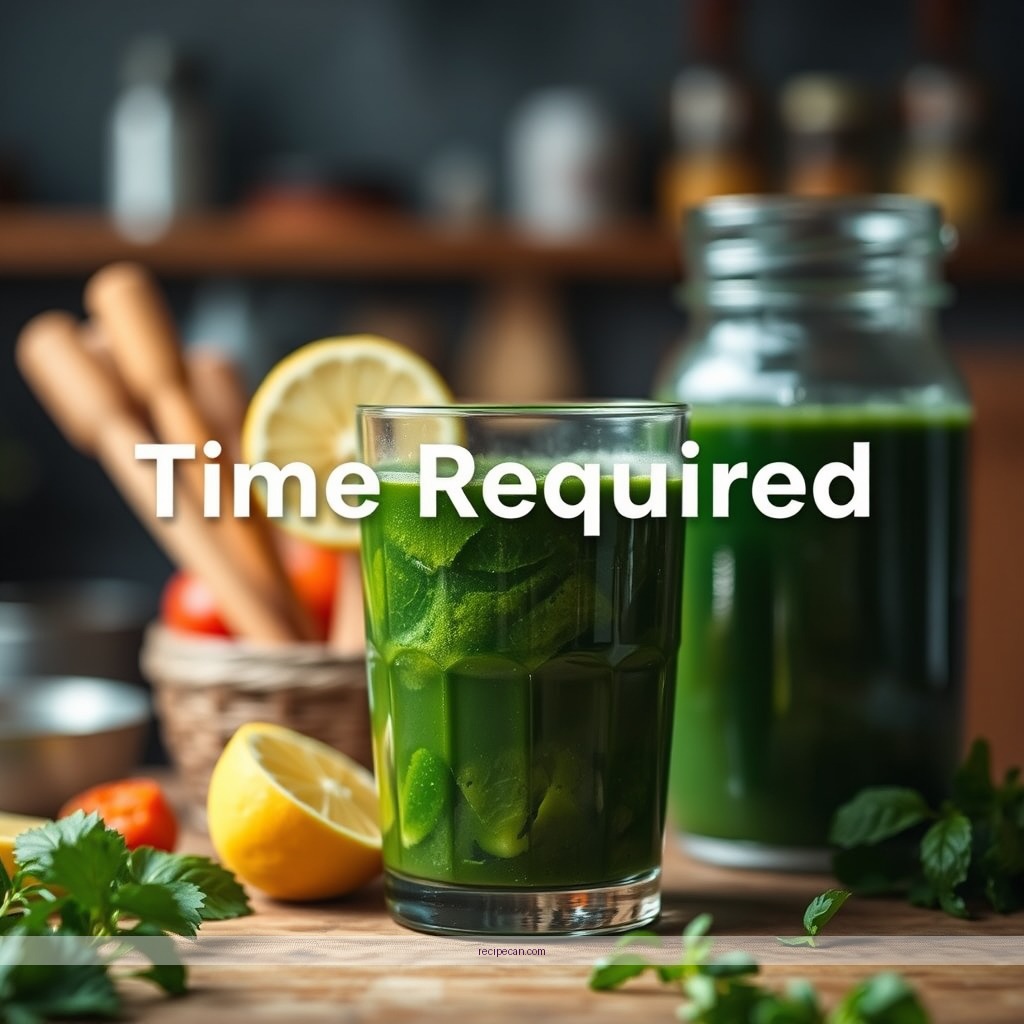 Time Required - recipe for green juice