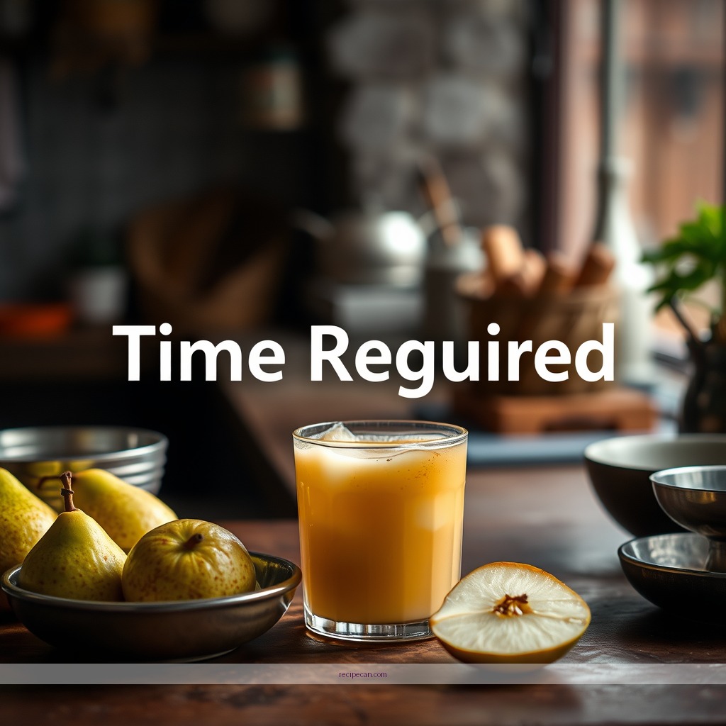 Time Required - recipe pear juice