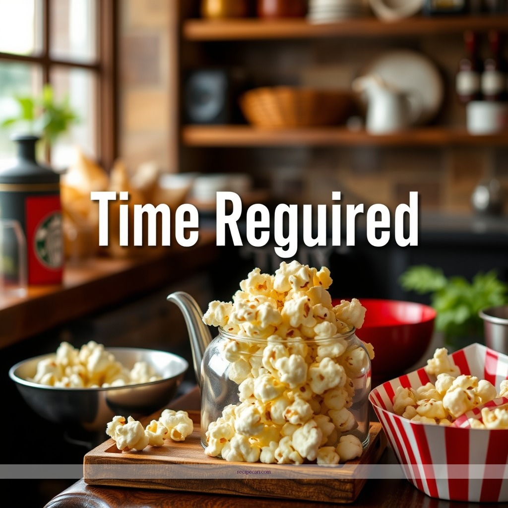 Time Required - kettle popcorn recipe