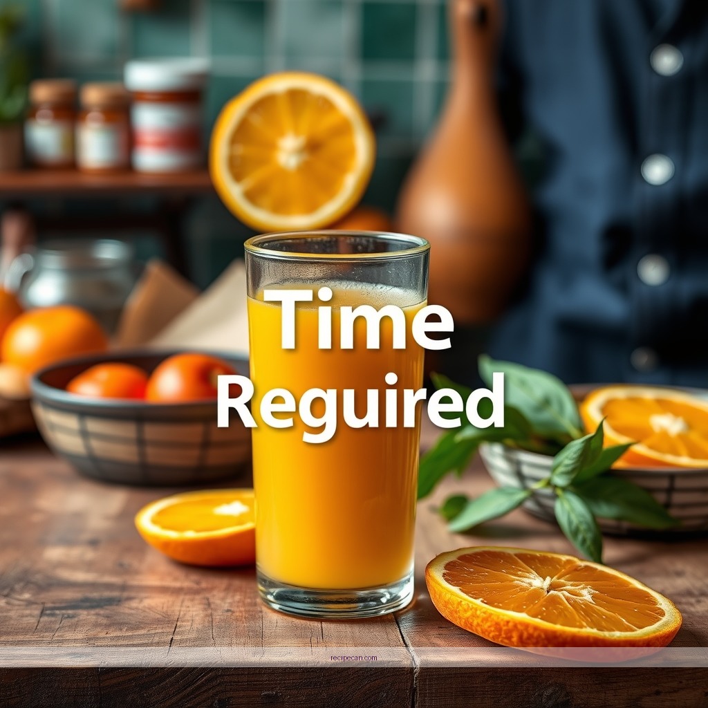 Time Required - recipes using orange juice