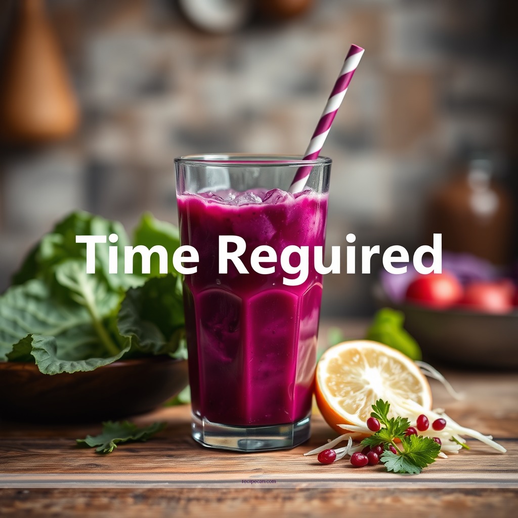 Time Required - red cabbage juice recipe
